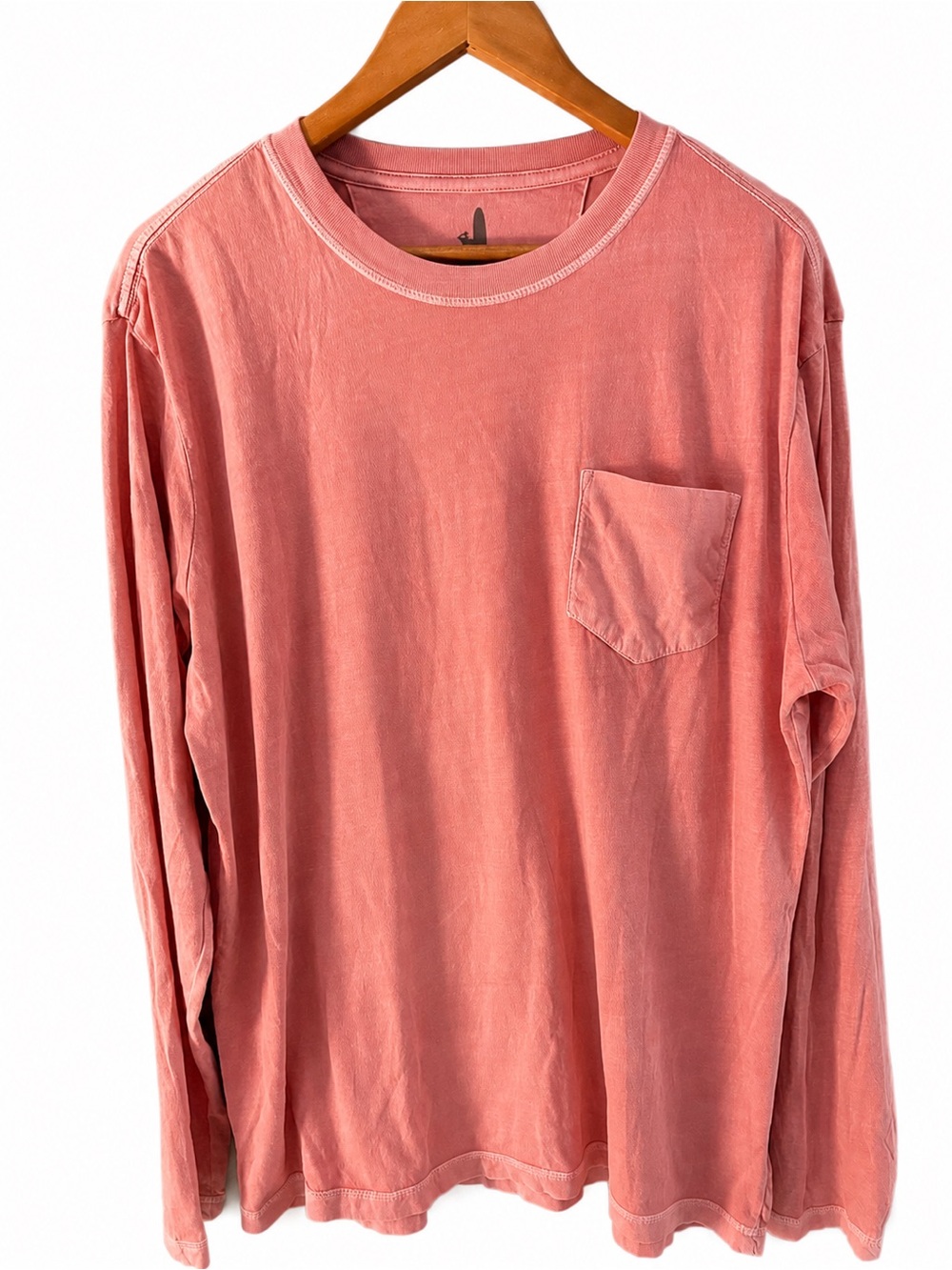 johnnie-O Men’s Large Pink Long Sleeve Pocket T-Shirt Coastal Preppy